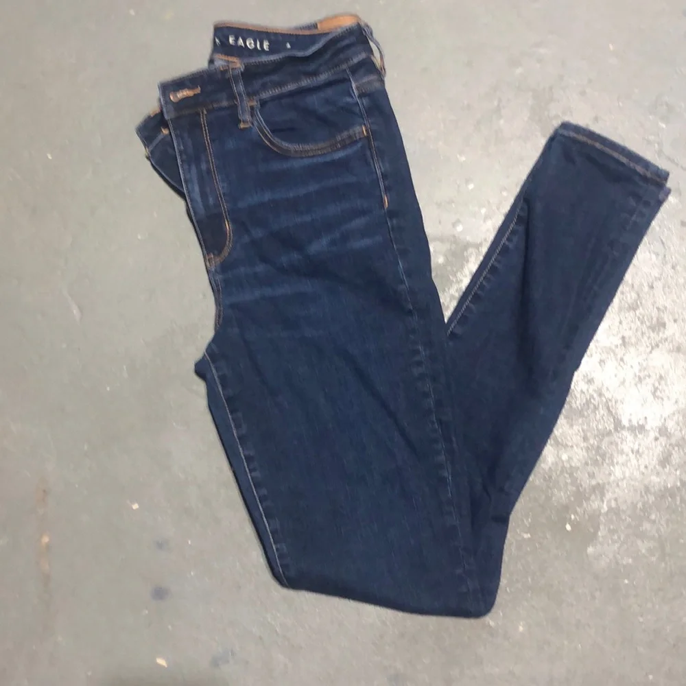 American eagle dark super hi rise jeggings - Picture 1 of 5